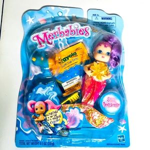 MERBABIES SEA DREAMER Mermaid Doll Bathtub Tints RARE Vintage 2002